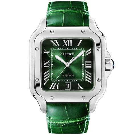 santos de cartier green large